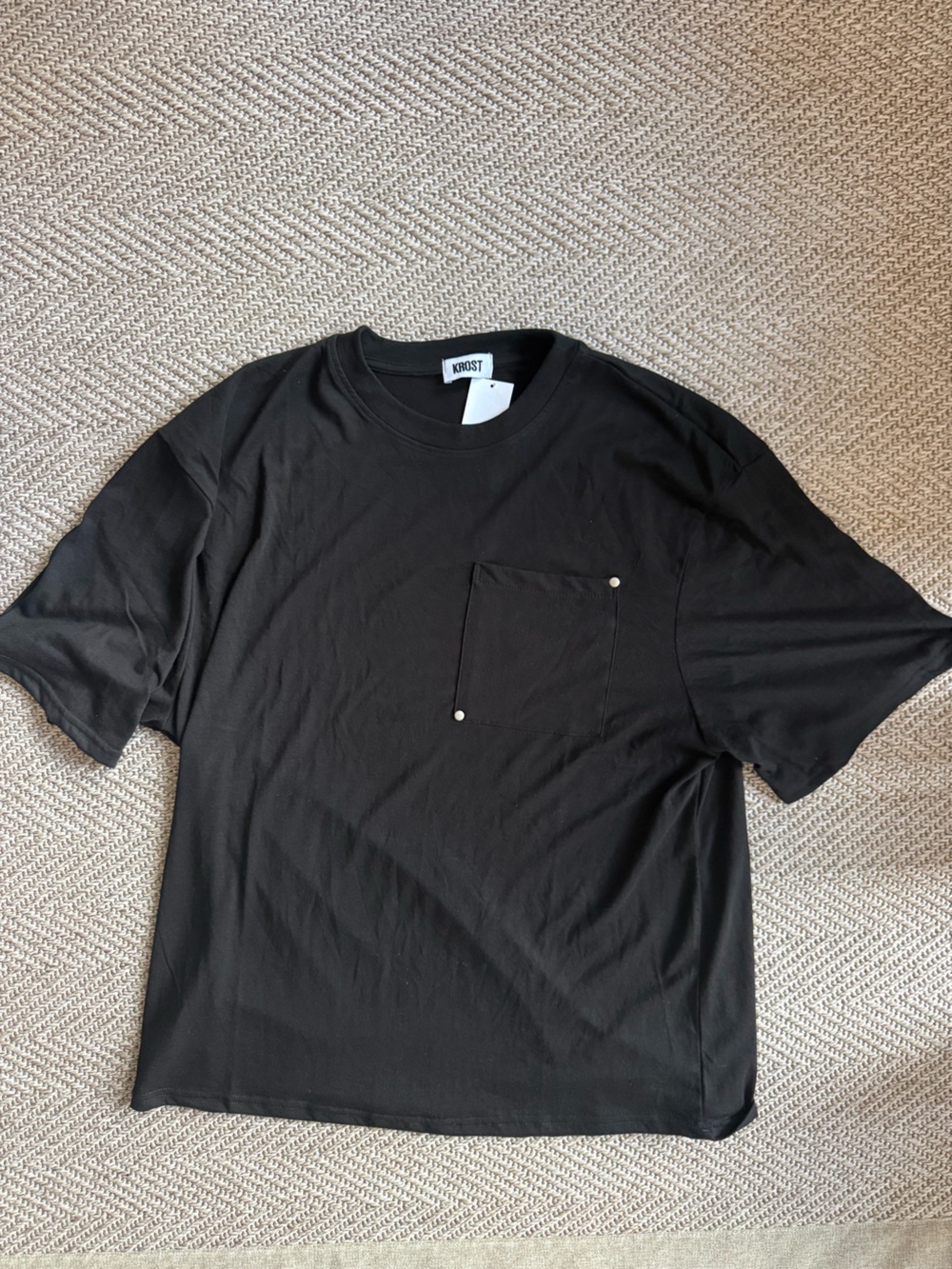 KROST Black Short-Sleeve Pocket Tee